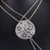 3 Piece Set Sun Moon Star Pendant Necklace Friend Bff Friendship Couple Necklace Jewelry