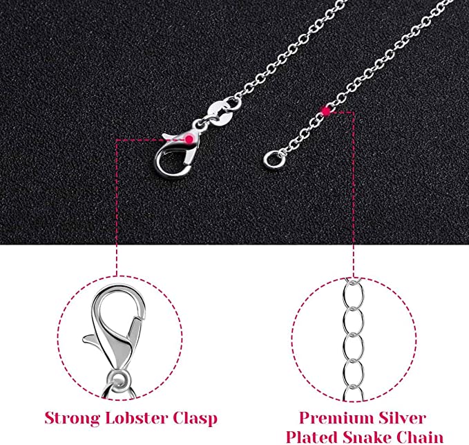 30PCS 925 stamped silver 1MM fine chains necklaces for women men  designer jewelry set party wedding gifts