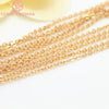 (4295)2Meter width:1.5MM 2MM 24K Champagne Gold Color Brass Flat Oval Chains Necklace Chains  Jewelry Accessories
