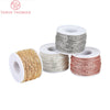 (4295)2Meter width:1.5MM 2MM 24K Champagne Gold Color Brass Flat Oval Chains Necklace Chains  Jewelry Accessories