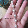 45cm/Lot Pearl Crystal Chain Manual Rhinestones Trim Ribbon Metal Chain Decoration Collar Wedding Dress Clothing Bag Accessories