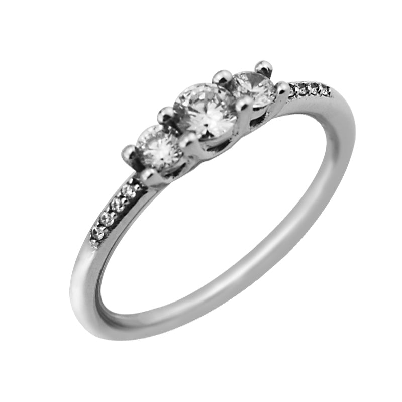 #52-58 Wedding Ring 925 Sterling Silver Fairytale With Clear CZ Engagement Rings for Women Accessories Sterling-Silver-Jewelry