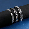 7/8/9/10mm Width Stainless Steel Cuban Bracelet Men Boy Kids S Classic link Chain Bracelet For Men Women Jewelry Gift