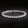 925 Stamp 4mm Cubic Zircon Tennis Bracelets for women Out Chain Chain Wedding  Quality Fine Jewelry Gift Christmas