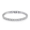 925 Stamp 4mm Cubic Zircon Tennis Bracelets for women Out Chain Chain Wedding  Quality Fine Jewelry Gift Christmas
