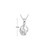 925 Stamp Silver Color Chains And Necklaces For Women Neck Jewelry Charm Lucky Elegant Pearl Pendant Wedding Party