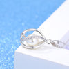 925 Stamp Silver Color Chains And Necklaces For Women Neck Jewelry Charm Lucky Elegant Pearl Pendant Wedding Party
