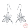 925 Stamp Silver Color Retro Zircon Dangle Earrings For Women Animal Drop Earrings Wedding Party Jewelry Christmas GaaBou