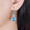 925 Stamp Silver Color Water Drop Zircon Pendant Necklace Earrings Jewelry Sets For Women Wedding Bridal  Juwellery Set