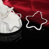 925 Stamp Silver Color Women's 55MM/5.5CM Star Hoop Earrings Wedding Party Jewelry Female Christmas Gift 2022 GaaBou