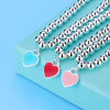 925 Sterling Silver beads chain Heart pendant Bracelets for Women Street all-match designer Jewelry party wedding gifts