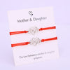 (A SET) Mother Daughter Infinity Heart Bracelets Adjustable Rope Bracelet Women Girl  Jewelry Drop Shipping