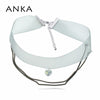 ANKA women heart choker necklace wedding romantic necklace  jewelry gift made with Crystals From Austria #125378