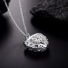 Aimarry 925 Sterling Silver 18 Inch Charm Love Heart Pendant Necklace For Women Wedding Birthday Party Gifts Jewelry