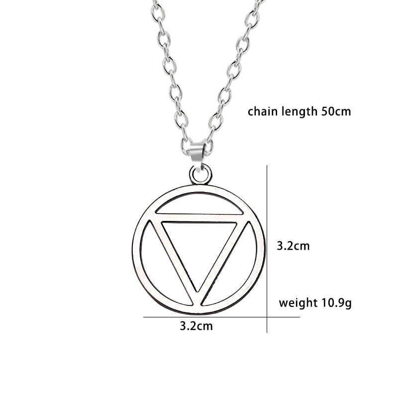 Akatsuki Hidan Ninja Jashin Necklace Trinity Symbol Baptism Catholicism Anime Religious Pendant Anime Jewelry 2021