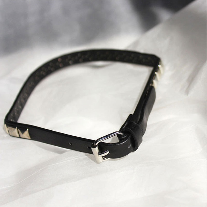 Anime Death Note Misa Amane Choker Necklace For Men Women Hip Hop Punk Rivet Collar Pendant Leather Necklace Cosplay Gifts