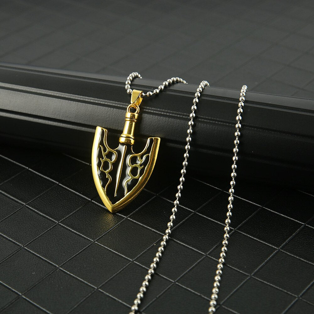 Anime JOJOS BIZARRE ADVENTURE Necklace Kujo Jotaro Arrow Metal Pendant Chain Choker Necklaces Charm Gifts Jewelry collares