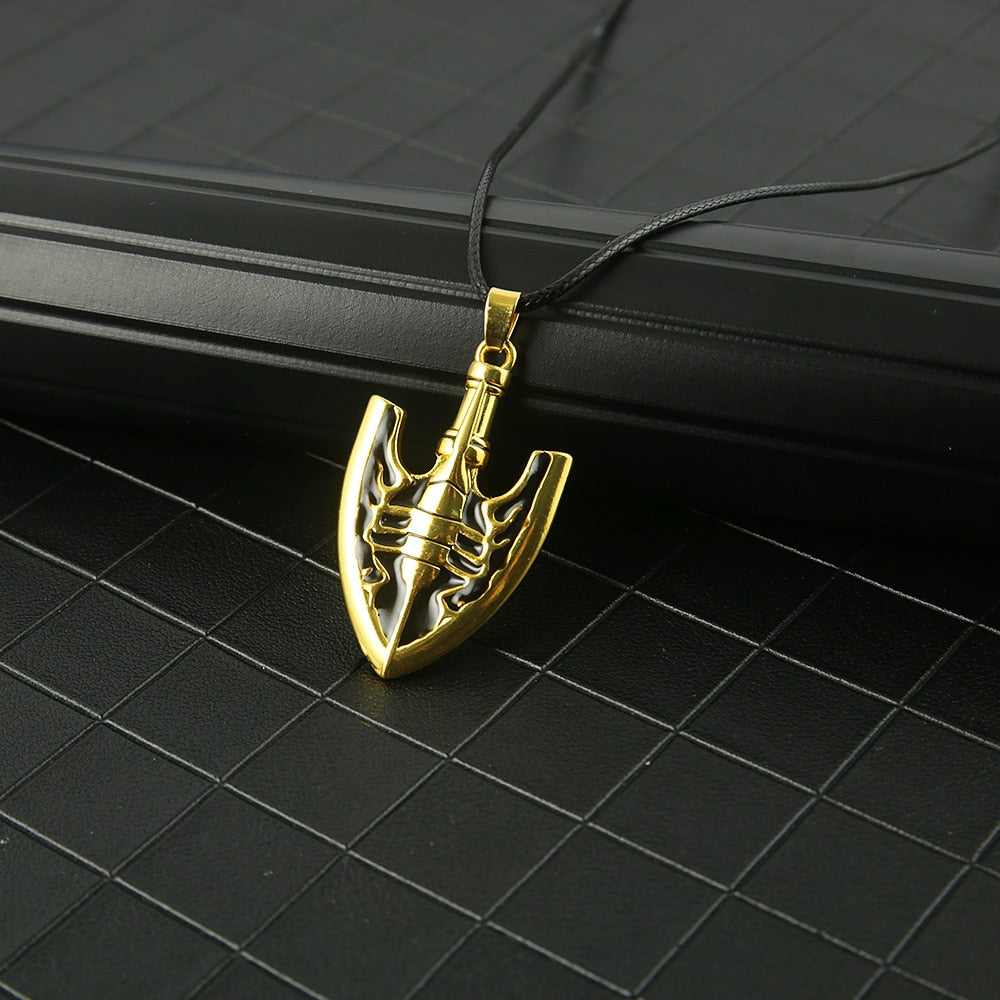 Anime JOJOS BIZARRE ADVENTURE Necklace Kujo Jotaro Arrow Metal Pendant Chain Choker Necklaces Charm Gifts Jewelry collares