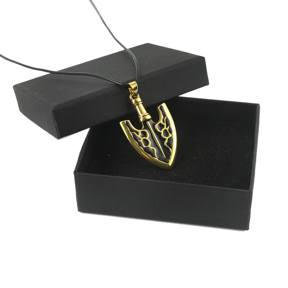 Anime JOJOS BIZARRE ADVENTURE Necklace Kujo Jotaro Arrow Metal Pendant Chain Choker Necklaces Charm Gifts Jewelry collares