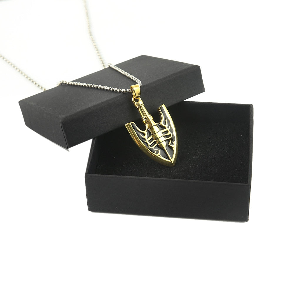 Anime JOJOS BIZARRE ADVENTURE Necklace Kujo Jotaro Arrow Metal Pendant Chain Choker Necklaces Charm Gifts Jewelry collares