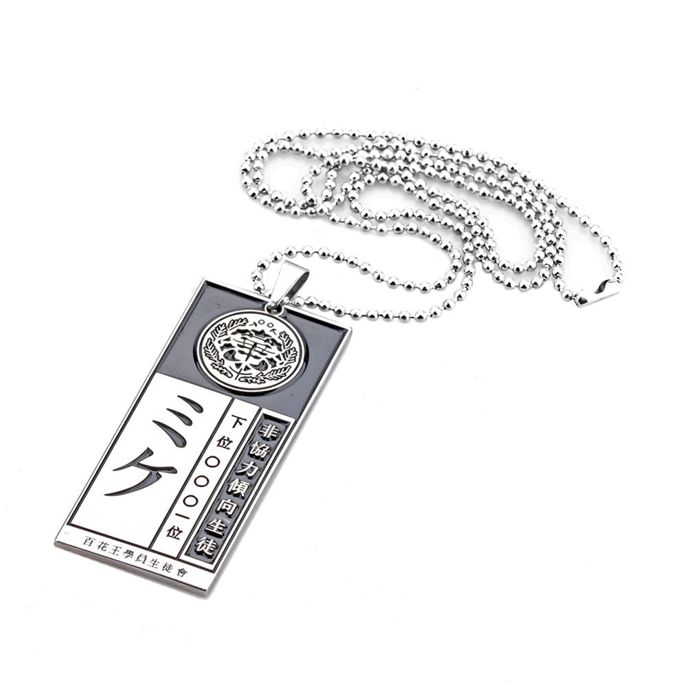 Anime Kakegurui Compulsive Gambler Yumeko Jabami Necklace Metal Pendant Chain Choker Necklaces Charm Gifts Jewelry collares