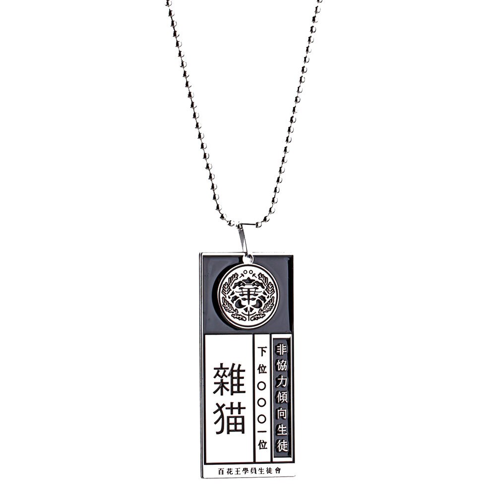 Anime Kakegurui Compulsive Gambler Yumeko Jabami Necklace Metal Pendant Chain Choker Necklaces Charm Gifts Jewelry collares