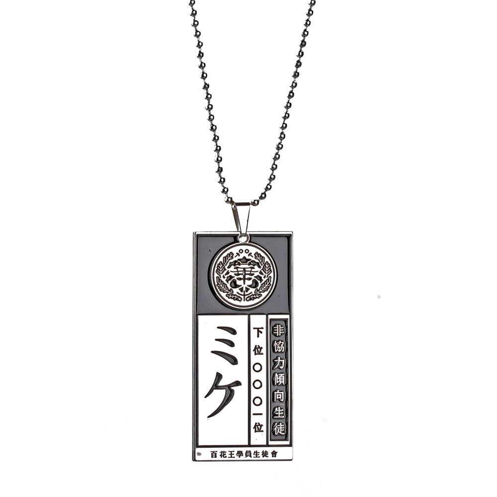 Anime Kakegurui Compulsive Gambler Yumeko Jabami Necklace Metal Pendant Chain Choker Necklaces Charm Gifts Jewelry collares