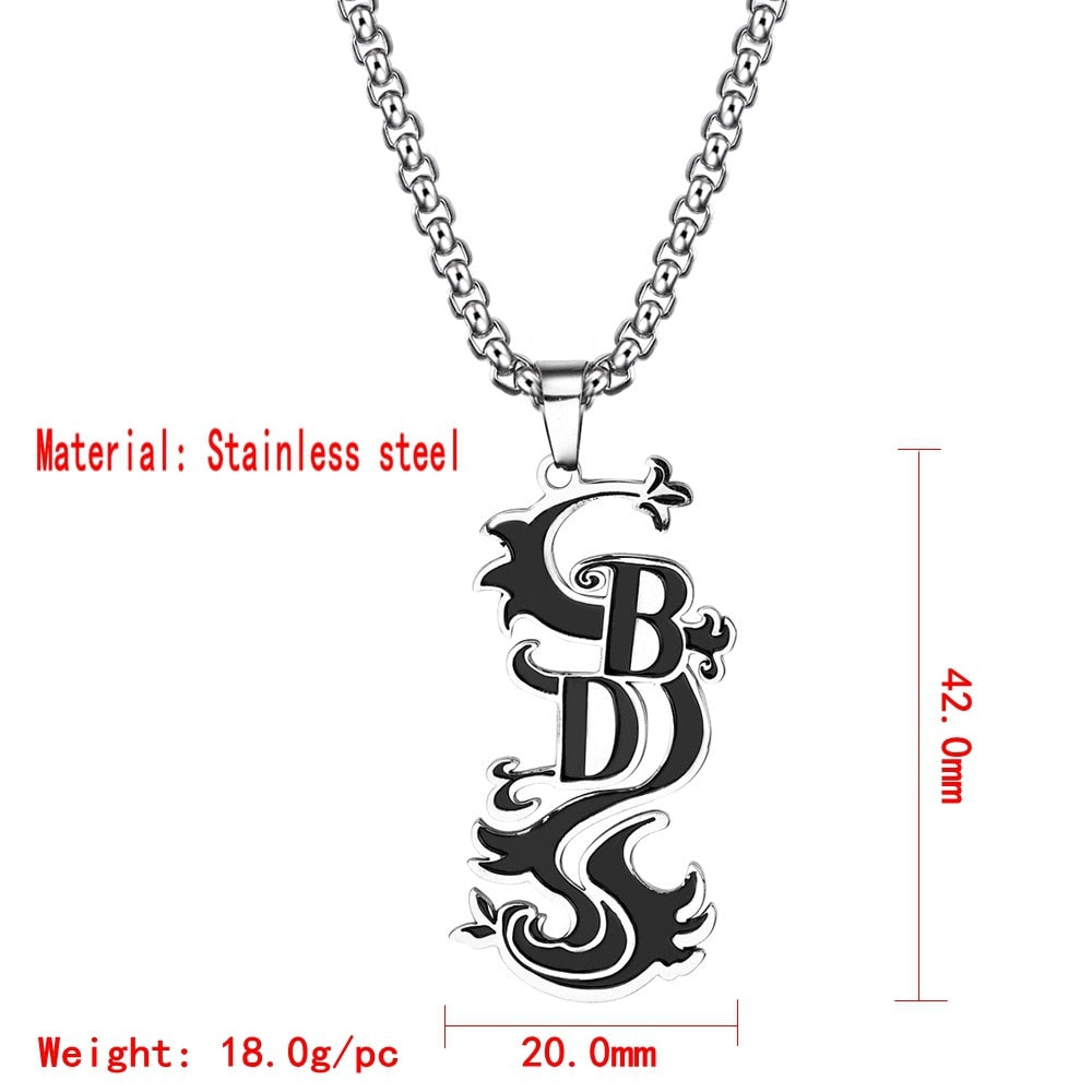 Anime Tokyo Revengers Hinata Tachibana Necklace Four Leaf Pendant Necklace for Women Girls Choker Bead Chain Jewelry