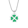 Anime Tokyo Revengers Hinata Tachibana Necklace Four Leaf Pendant Necklace for Women Girls Choker Bead Chain Jewelry