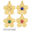 Anniyo Ethiopia Coins Jewelry Arab Pendant Necklaces Women Ethiopian Wedding Eritrea African Gold Color Coin Jewellery #014116