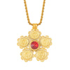 Anniyo Ethiopia Coins Jewelry Arab Pendant Necklaces Women Ethiopian Wedding Eritrea African Gold Color Coin Jewellery #014116