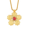 Anniyo Ethiopia Coins Jewelry Arab Pendant Necklaces Women Ethiopian Wedding Eritrea African Gold Color Coin Jewellery #014116