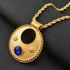 Anniyo Ethiopian Pendant Necklaces for Women Gold Color Habesha Wedding Jewelry African Eritrean Gift #142006