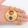 Anniyo Ethiopian Pendant Necklaces for Women Gold Color Habesha Wedding Jewelry African Eritrean Gift #142006
