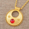 Anniyo Ethiopian Pendant Necklaces for Women Gold Color Habesha Wedding Jewelry African Eritrean Gift #142006