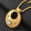 Anniyo Ethiopian Pendant Necklaces for Women Gold Color Habesha Wedding Jewelry African Eritrean Gift #142006