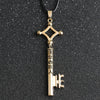 Attack On Titan Necklace Eren Key Shingeki No Kyojin Pendant  Vintage Retro Anime Jewelry For Men Cosplay