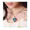 BAFFIN Crystal Heart Pendant Maxi Necklace For Women Wedding Party Accessories Gift Jewelry Made With Swarovski Elements