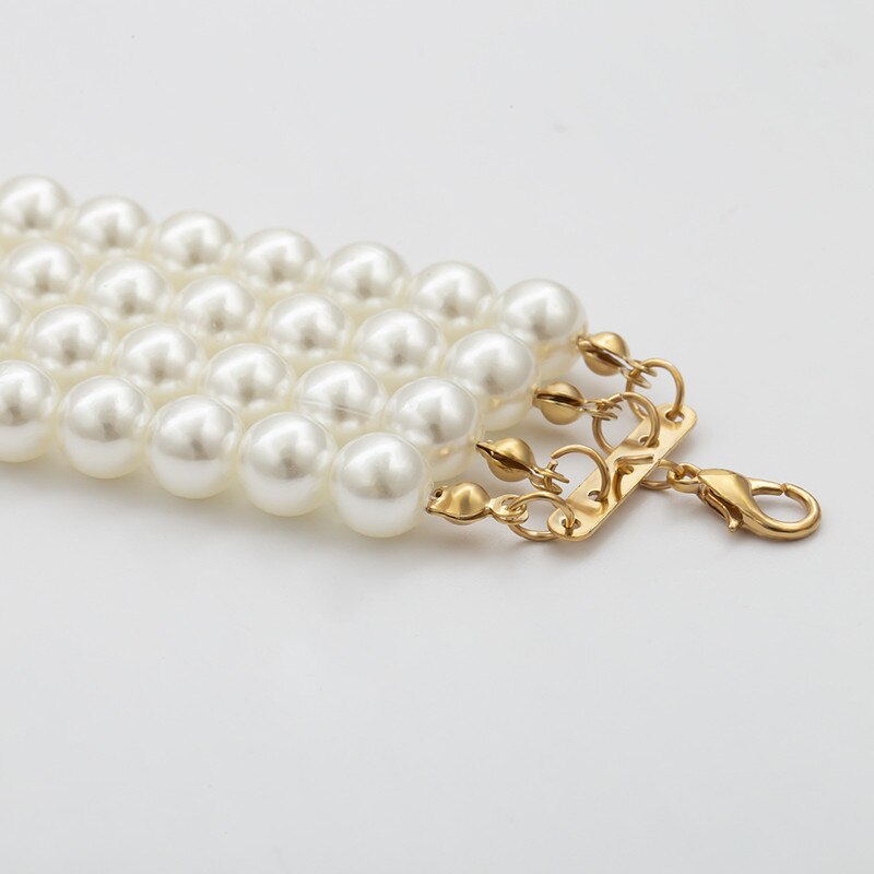 Baroque Abnormity Pearl Necklace  European American Style Personality Chain Of Clavicle Ms Travel Wedding Accessories