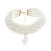 Baroque Abnormity Pearl Necklace  European American Style Personality Chain Of Clavicle Ms Travel Wedding Accessories