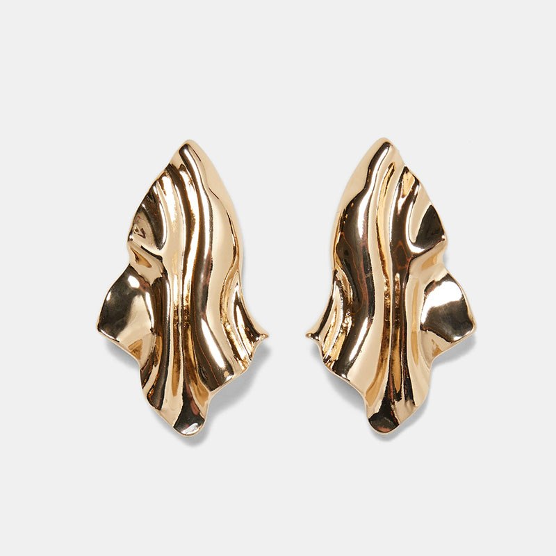 Geometric Metal Gold Stud Earrings For Women Punk Wedding Party Fashion Earring Gifts Charm Trendy Jewelry Brinco