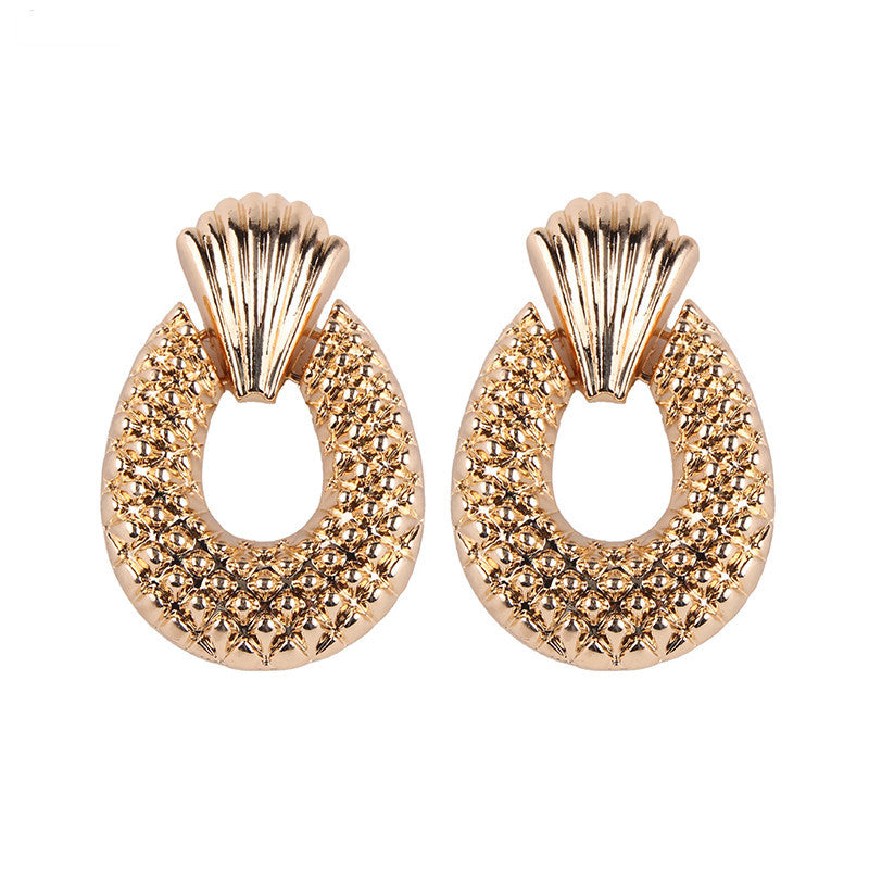 Retro Fashion Alloy Gold&Silver Plated Statement Earrings Punk Style Party Women Jewelry Vintage Drop Dangle Earrings