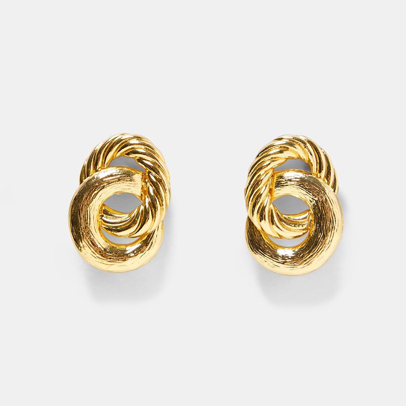 ZA Fashion Gold Color Stud Earrings For Women Colorful Wedding Party Metal Bohemian Christmas Gift Hot Sale