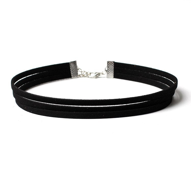 Black Punk Gothic Chokers Necklaces for women Flower Velvet Lace Chokers Lady Geometric Collar Necklaces Pendant Jewelry