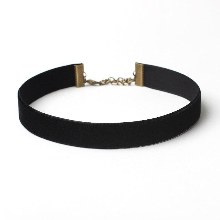 Black Punk Gothic Chokers Necklaces for women Flower Velvet Lace Chokers Lady Geometric Collar Necklaces Pendant Jewelry