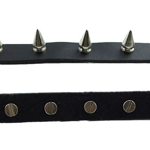Black Spike Choker Belt Collar Women Pu Leather Goth Choker Necklace for Women Party Club Chockers Sexy Gothic Jewelry Harajuku