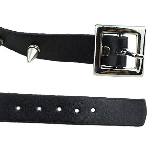 Black Spike Choker Belt Collar Women Pu Leather Goth Choker Necklace for Women Party Club Chockers Sexy Gothic Jewelry Harajuku