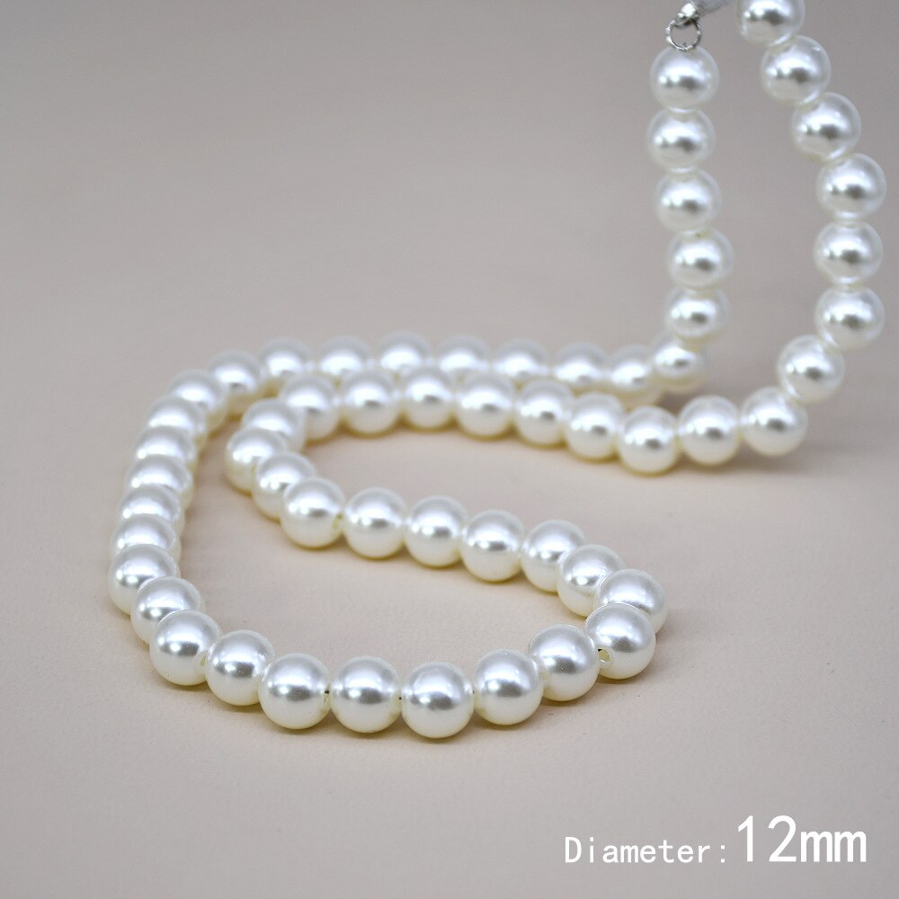 Bohemian Vintage Round Shape Pearls Choker 4MM /6MM/8MM /10MM /12MM Handmade DIY Pearl Beaded Wedding Party Statement Necklace