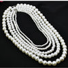Bohemian Vintage Round Shape Pearls Choker 4MM /6MM/8MM /10MM /12MM Handmade DIY Pearl Beaded Wedding Party Statement Necklace