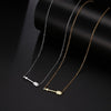 CACANA Stainless Steel Necklace For Women Man Lucky Love Arrow Pendant Choker Necklace Engagement Jewelry